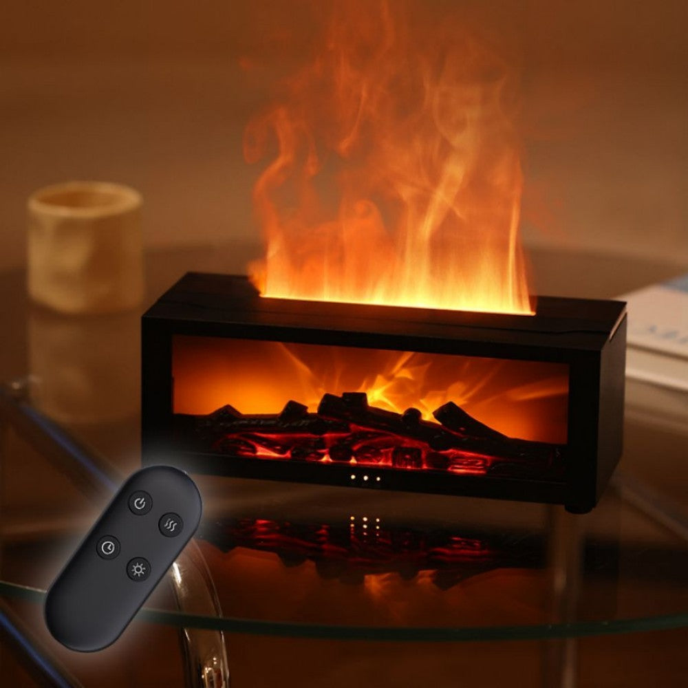 Fireplace Simulation Flame Aromatherapy Machine, Humidifier, Essential Oil Diffuser