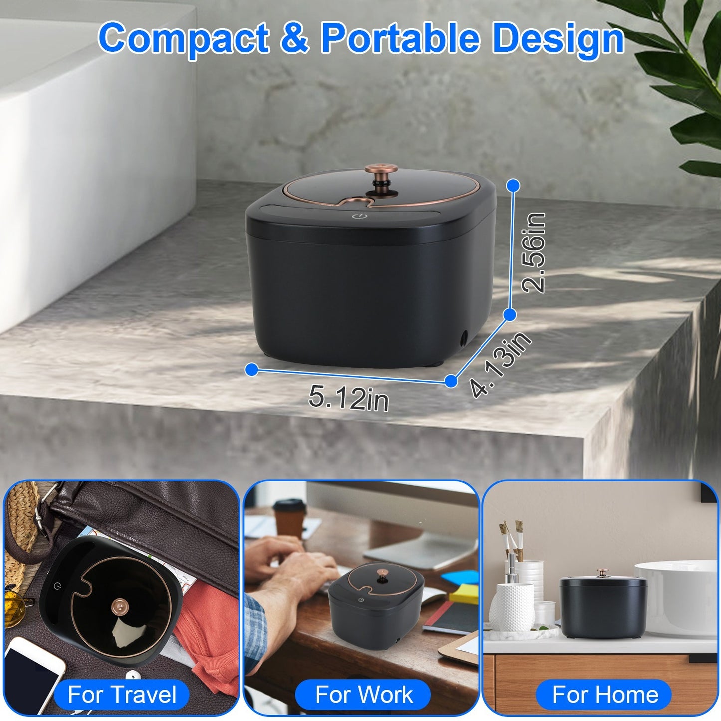 45kHz Ultrasonic Cleaning Machine With 3 Modes 230ML Capacity UV Light For Denture Mouth Guard Aligner Dental Trays Braces Rings Jewelry